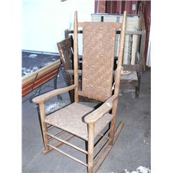 Oak rocking chair