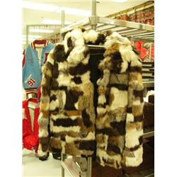 Lady's fur coat, patchwork rabbit (28)