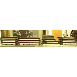 Lot of 15 framed shells, butterflies, half ship models and daggers (8888)