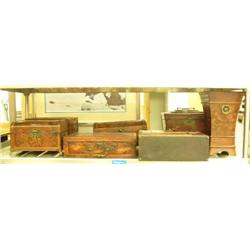Lot of 7 embossed jewelry boxes (8888)