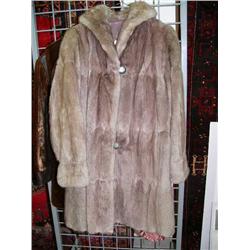 Muskrat 3/4 length coat approx. size S/M (28)
