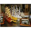 Image 2 : Lot of: 3 sailing ships and 7 framed scenes (8888)