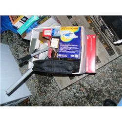 Box of: CD's in CD case; HP CD-Writer Plus 8250i; PC Digital Camera; Fujifilm Digital; Camera- Finep