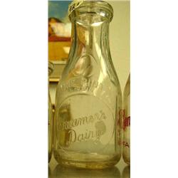 CHOICE on 5 - 1 pint Creamer dairy glass label (44)