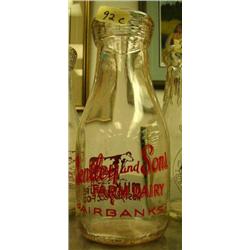 CHOICE on 5 -Bentley and Son Dairy Fairbanks, AK - red label on front, brown cow on back (44)