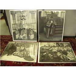 CHOICE on 2 - lot of 4 black and white native photographs