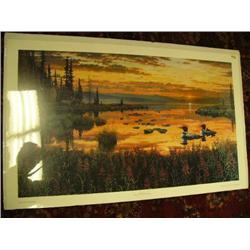 CHOICE On 6 Ed Tussey print Sunset Loons