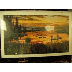 CHOICE on 6:Ed Tussey signed and numbered 1032/1250 Sunset loons