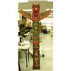 Image 1 : Carved wood totem pole 80" tall (143)