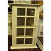 Image 1 : White corner cabinet with glass door 25.25"x39.5"x11.25" (4)
