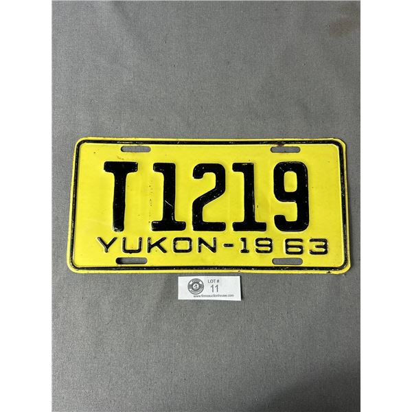 1963 Yukon License Plate