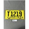 Image 1 : 1963 Yukon License Plate