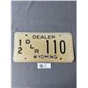 Image 1 : 1978 Wyoming Dealer License Plate