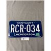 Image 1 : 1987 Kentucky Henderson License Plate