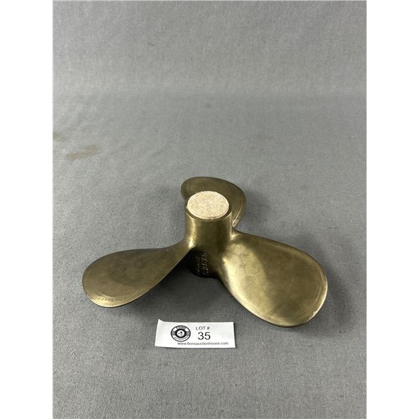 Brass Propeller Marked Osbourne 9.25x5-13202 4LBS-MB RH 04 94