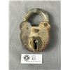 Image 1 : Large Vintage Brass/Iron Padlock. Approx. 5" x 3 1/4"
