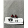 Image 1 : Genuine Burgundy Pearl Sterling Earrings