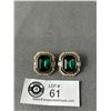 Image 1 : C. 1980's Designer Signed Oscar De La Renta Earrings