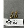 Image 1 : Antique Gold Plate Drop Earrings