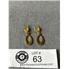 Image 2 : Antique Gold Plate Drop Earrings