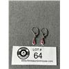 Image 1 : Antique Signed Germany K&L Pink Topaz Drop Earrings