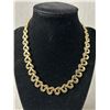 Image 2 : Vintage Gold Plate Signed BUTLER Hearts Chain Necklace. Approx. 14" L