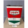 Image 1 : Vintage 1 Gallon Co-Op Oil Tin