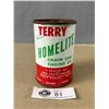 Image 1 : Vintage 10 fl. oz  Terry Homelite Chain Saw Oil Tin (No Lid)