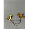 Image 2 : C. 1940's Antique Signed "Killpatrick Gold Filled" Double Brooch