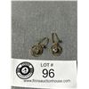 Image 1 : Antique Victorian Earrings Marked 14K On Wire