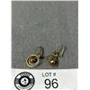 Image 2 : Antique Victorian Earrings Marked 14K On Wire