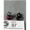 Image 2 : Vintage Googly Eye Lady Bug Earrings