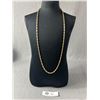 Image 1 : Vintage Gold Plated Signed "MONET" Chain Necklace. Approx. 30"L