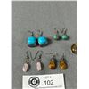 Image 2 : Genuine Gemstone Earring Lot