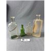 Image 2 : Lot Of 4 Antique/Vintage Medicine Bottles - 3 Clear Ones From New Westminster BC
