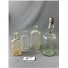 Image 1 : Lot Of 4 Antique/Vintage Medicine Bottles - 3 Clear Ones From New Westminster BC