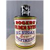 Image 1 : 2 Vintage Tin Cans - 10lbs Roger's Golden Syrup & 7 oz Dia-Lyn Polish (with contents)