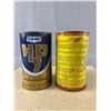 Image 2 : 2 - 1 Qt Vintage Oil Tin Cans - Shaler Rislone & Co-Op HD7