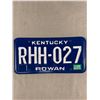 Image 1 : 1987 Kentucky Rowan License Plate
