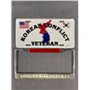 Image 1 : Korean Conflict Plate w/ Korean War Veteran Frame