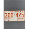 Image 1 : 1986 British Columbia Trailer Floater License Plate