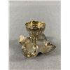 Image 1 : Pretty Antique Silver Plated Egg Cup w/ Attached Underplate - 53.8g