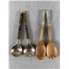 Image 1 : Vintage BIRKS Regency Plate & Unique Beaded w/Silverplate Salad Servers