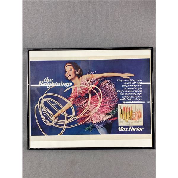 Framed 1967 Max Factor Advertising - 20" x 16"