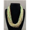 Image 1 : Pretty Multi Strand Micro Bead Necklace w/ Goldtone Clasp