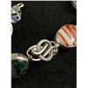 Image 2 : Lovely Bracelet w/ Various Stones - Marked Silver Scotland