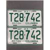 Image 1 : 1975 Pair Of British Columbia License Plates w/ Expire Date