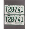 Image 1 : 1975 Pair Of British Columbia License Plates w/ Expire Date