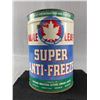 Image 1 : Vintage 1 Gallon Maple Leaf Super Anti-Freeze Tin Can