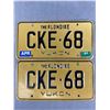 Image 1 : 1991 Pair Of Yukon The Klondike License Plates